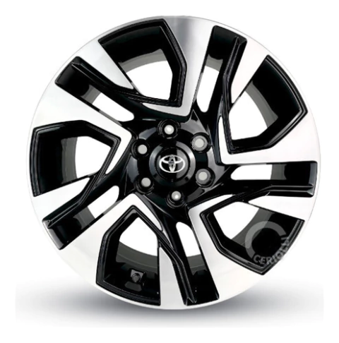 Roda Toyota Sw4 Diamond Aro 22 6x139 S39 / Valor Unitário Cor Preto Diamantado 6x139