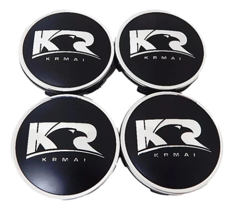 4 Calotas Sub-calotas Tampa Miolo P/ Roda Krmai Kr 56mm