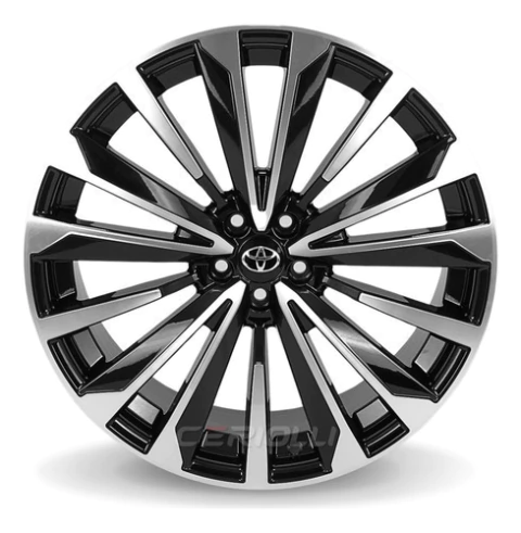 Jogo De Rodas Aro 17 5x100 Toyota Corolla 2024 S49 Gli Xei Cor Preto Diamantado 5x100