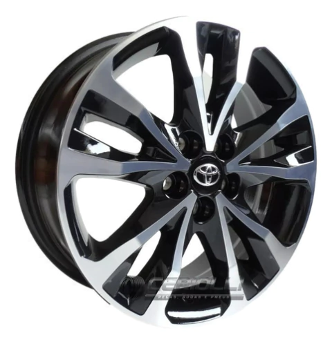 Jogo Rodas Toyota Corolla Xrs 2018 Aro 16 + Leia A Descrição Cor Preto Diamantado
