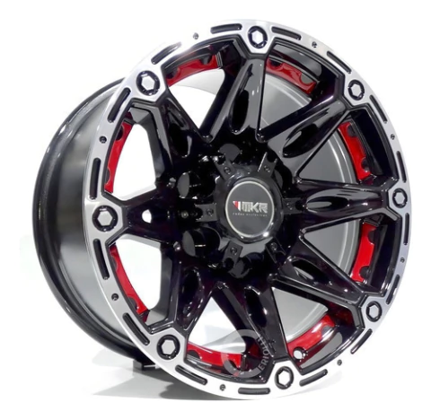 Roda Ranger Aro 16 Off Road 6x139 / Unidade / M22 Krmai Cor Preto Brilhante