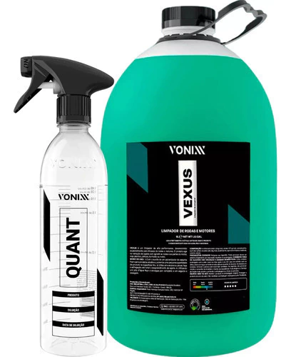 Vexus 5l Limpador Uso Geral Rodas E Motor Quant 500ml Vonixx