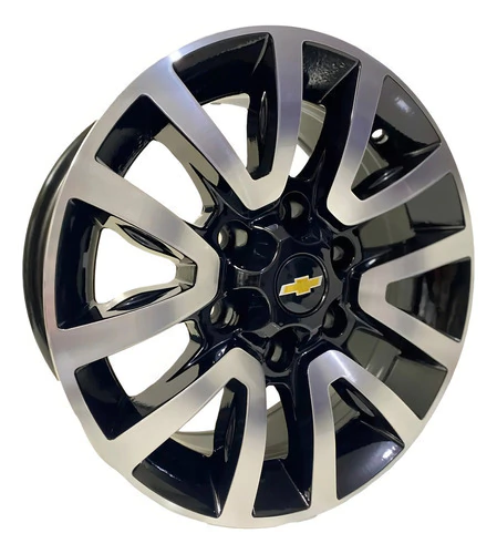 Jogo De Rodas S10 Chevrolet Aro16 High Country Aro 16 Cor Preto Diamantado