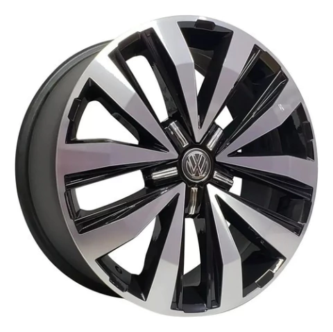 Roda Vw Amarok Extreme Highline Aro 22 / 5x120 + Bicos Cor Preto Diamantado