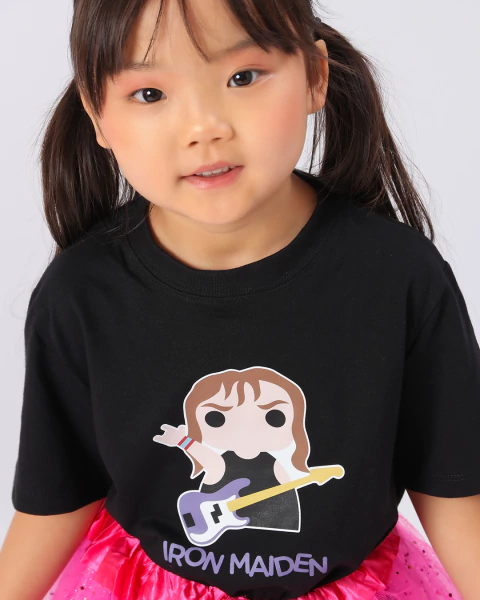 Camiseta Infantil Preta Iron Maiden - comprar online