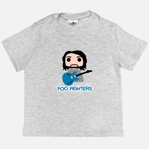 Camiseta unissex Mescla Cinza Foo Fighters - comprar online