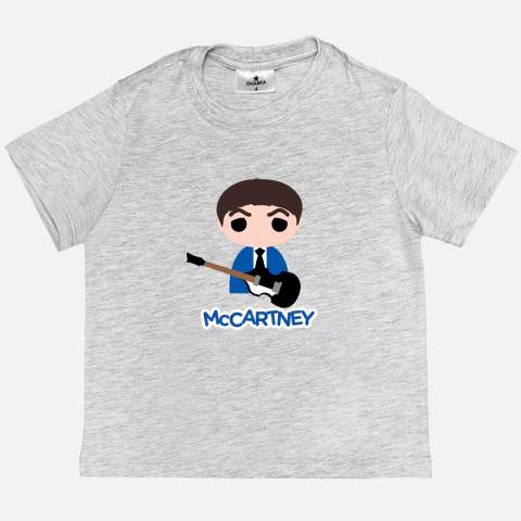 Camiseta Infantil Mescla Cinza Mccartney - comprar online
