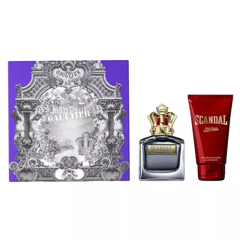JEAN PAUL GAULTIER SCANDAL HIM MASCULINO KIT (EAU DE TOILETTE 50ML + GEL DE BANHO 75ML)