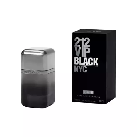 CAROLINA HERRERA 212 VIP BLACK ELIXIR MASCULINO EAU DE PARFUM 50ML