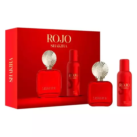 SHAKIRA ROJO FEMININO KIT (EAU DE PARFUM 80ML + DESODORANTE 150ML)