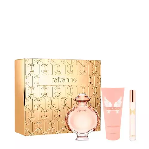 RABANNE OLYMPEA FEMININO KIT (EAU DE PARFUM 80ML + LOÇÃO CORPORAL 100ML + EAU DE PARFUM 10ML) - comprar online