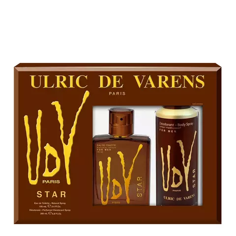 ULRIC DE VARENS STAR MASCULINO KIT (EAU DE TOILETTE 100ML + DESODORANTE 200ML) - comprar online