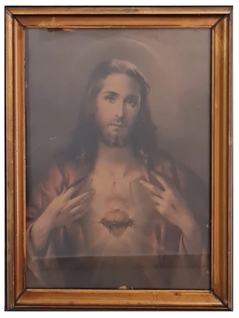 Quadro Religioso Impressão Sagrado Coração de Jesus - 42x52 (MAR 104) - comprar online