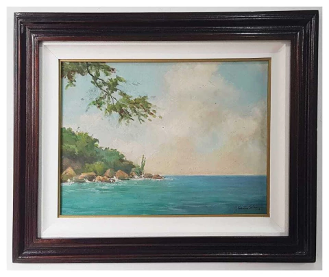 Quadro Cena Costeira - Ost 42x33 (MAR 262) - comprar online