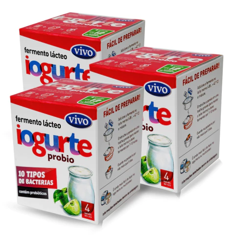 Fermento Lácteo Iogurte Probio VIVO (3 Unidades)