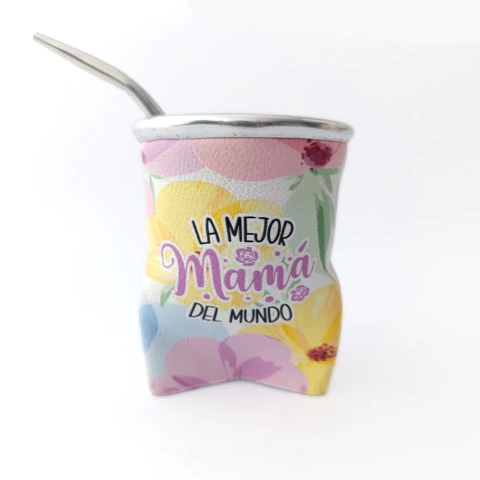 Mate de vidrio dia de la madre