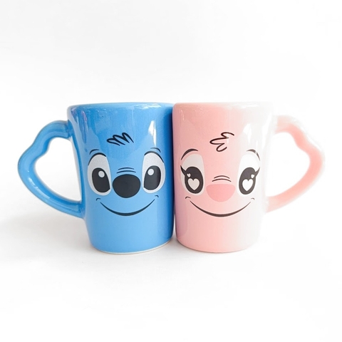 Taza "Tu y Yo" Stitch y Angel (para compartir)