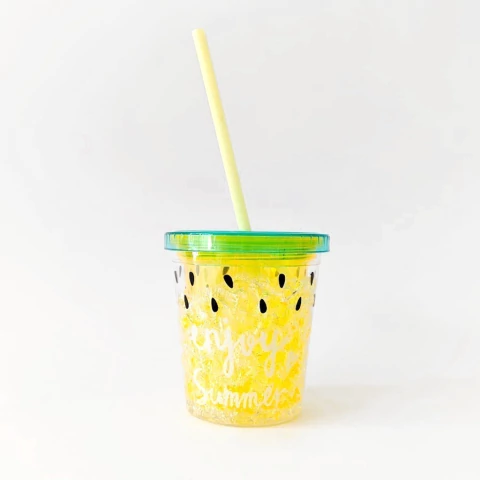 Vaso con hidrogel Piña