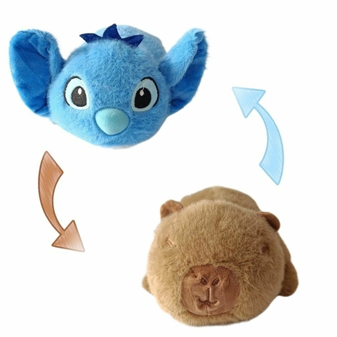 Peluche reversible Stitch/Capibara