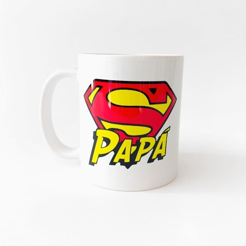 Taza de ceramica super papá