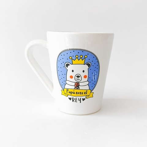 Taza de ceramica "papá eres el rey"