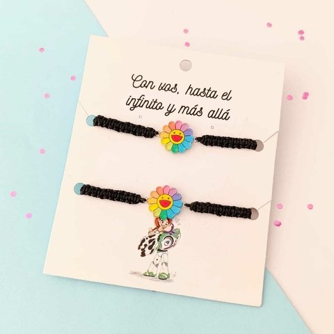 Pulseras para compartir Flores
