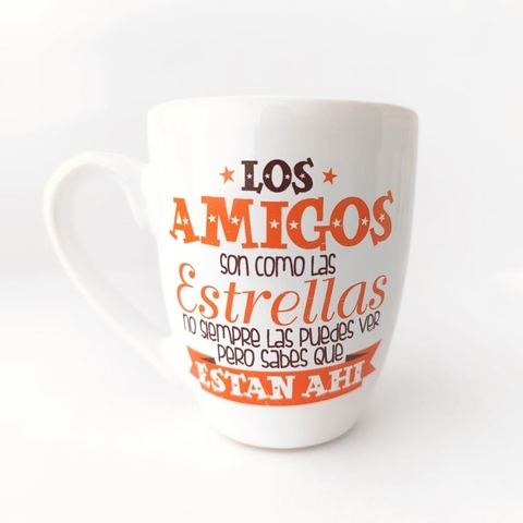 Taza de ceramica "Amigos como las estrellas"