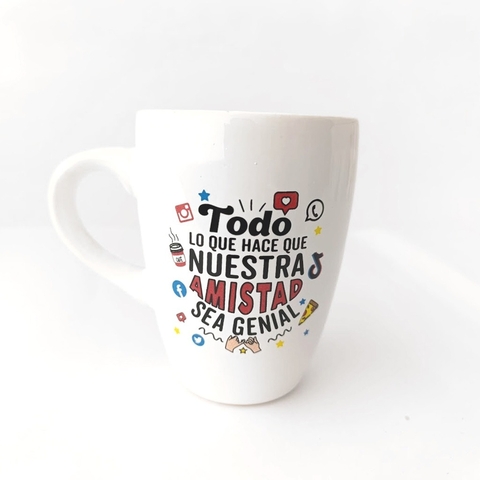 Taza de ceramica "Amistad genial"