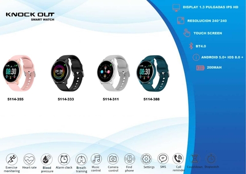 Smartwatch Knock Out KO - 5114 / Variedad de Colores
