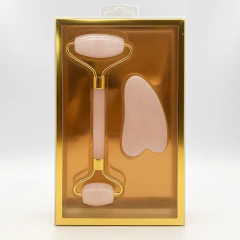 Rolo pedra Jade + placa gua sha antirugas