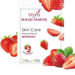 Máscara facial morango