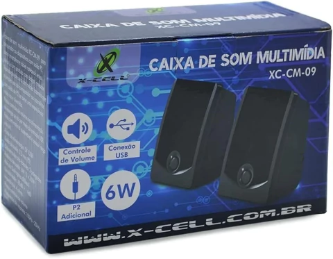 CAIXA DE SOM MULTIMÍDIA X-CELL XC-CM-09