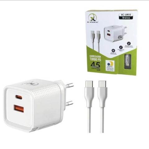 CARREGADOR TURBO X-CELL 45W