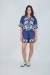 Camisa Corta Wild Flower Blue - tienda online