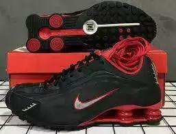 Nike Shox R4 Preto Com Vermelho