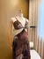 Vestido Onça Longo Laço na internet