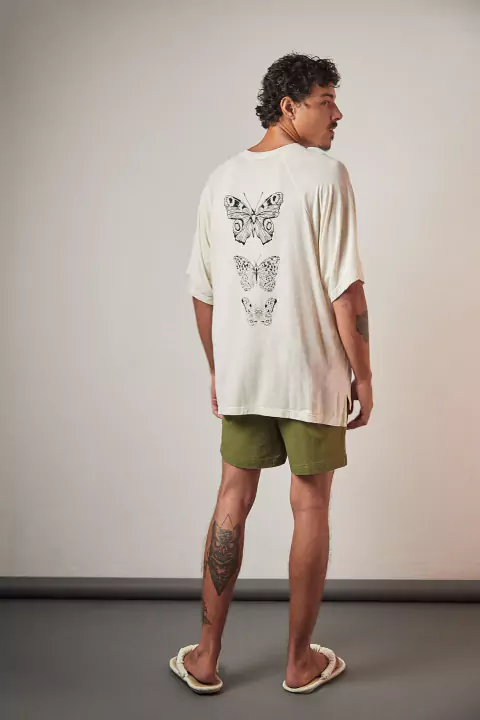 T-shirt Raglan Borboletas