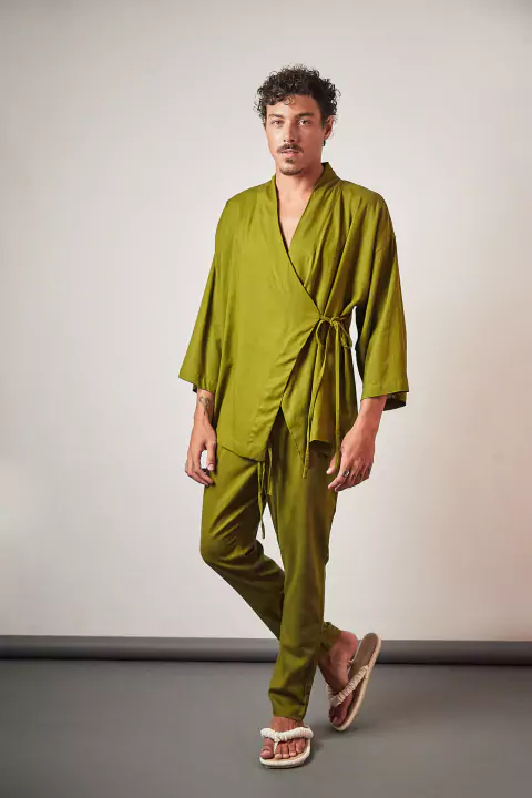 Kimono Linho Allure Verde