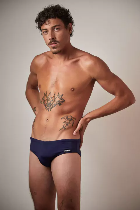 Sunga Slip Azul Marinho