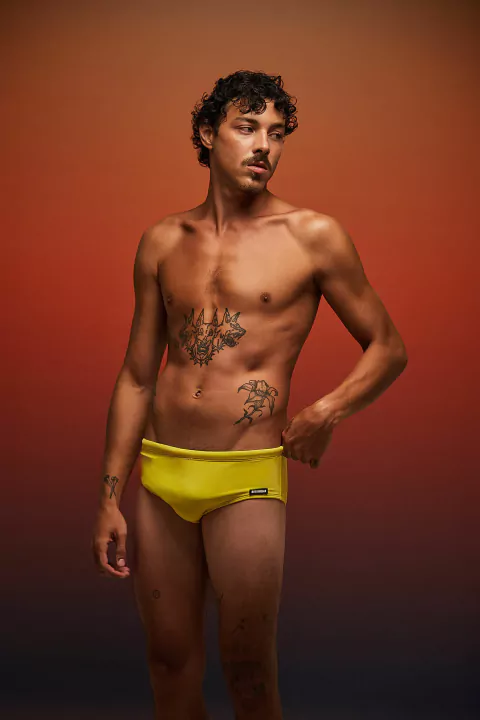 Sunga Clássica Amarela