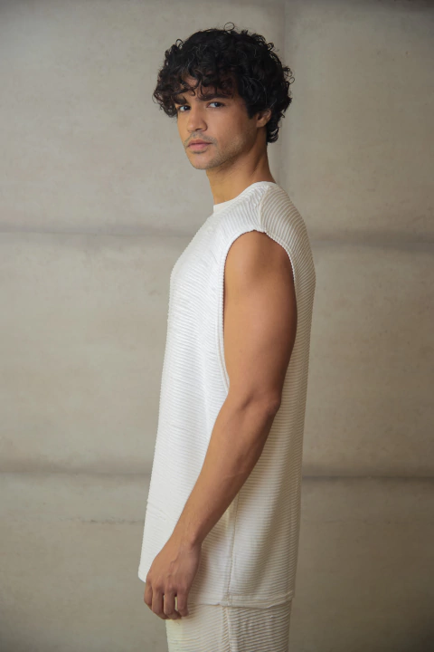 Regata Malha Texturizada - comprar online