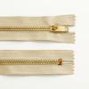CIERRES DE BRONCE FIJO CAD 5 10 CM PAQUETE X 5 U (182 BEIGE CLARO, 10) - comprar online