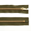 CIERRES DE BRONCE FIJO CAD 5 18 CM PAQUETE X 5 U. (134 VERDE MUSGO, 18) - Petit Mercería Mayorista Online