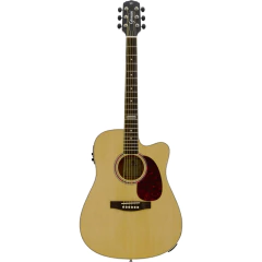 Violão Giannini Aço Jumbo Gjm ceq sbk Satin Black C/ Bag