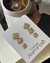 Brinco Trio Trevos Cravejado Banhado a Ouro 18k - loja online