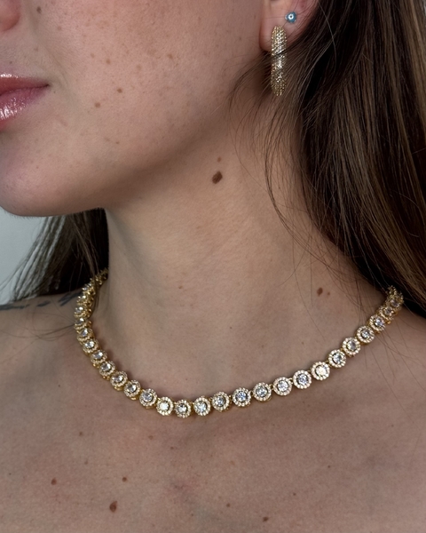 Colar Inspiração SVK Banho Ouro 18k - comprar online