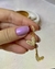 Brinco Coração Cravejado Click Banhado a Ouro 18k - loja online