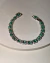 Pulseira Vivi Verde Cravejada Banho Ródio - loja online