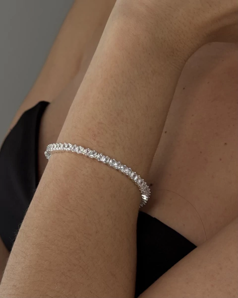 Pulseira Riviera Banho Prata