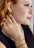 Brinco Trevo Liso Clcik Banhado a Ouro 18k - Concept Aurorean
